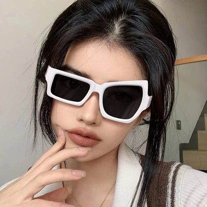 Eyebrow Polygon Vintage Square Sun Glasses