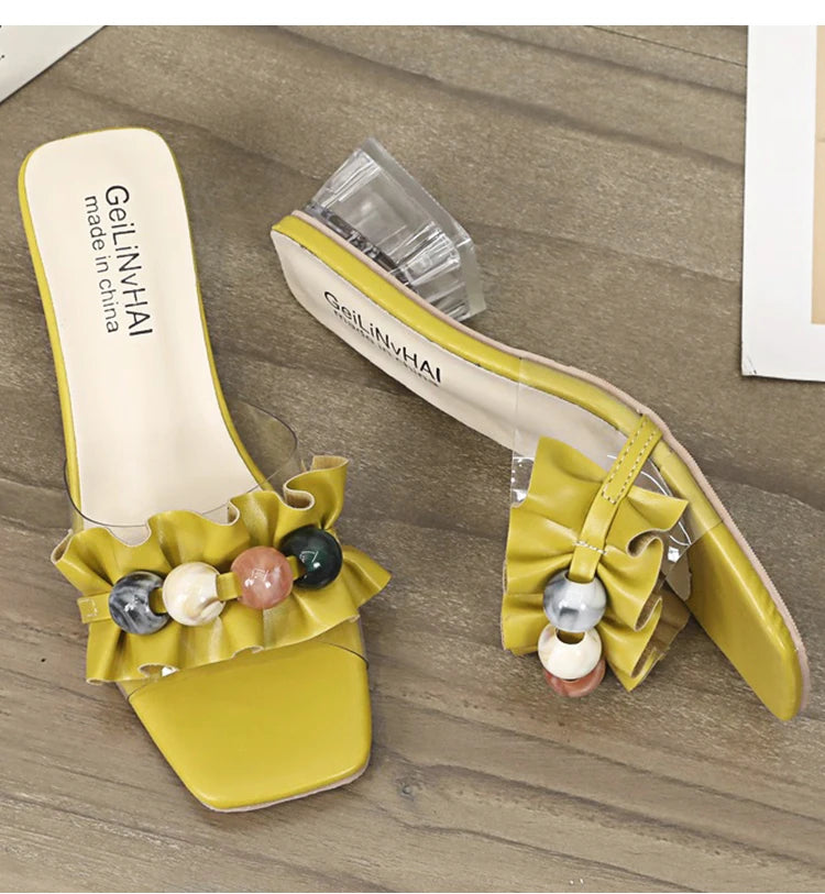 Transparent Crystal Elegant  Slipper