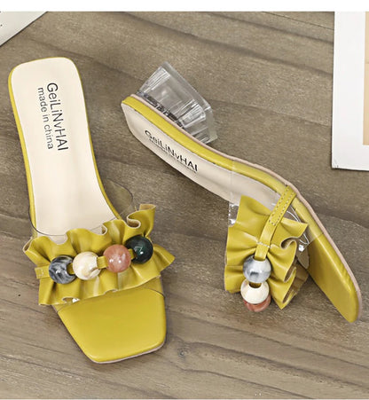 Transparent Crystal Elegant  Slipper