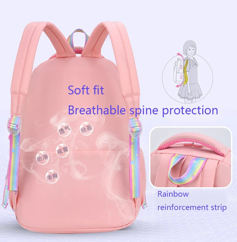 High Class Backpack Macaron Large Capacity School Bag