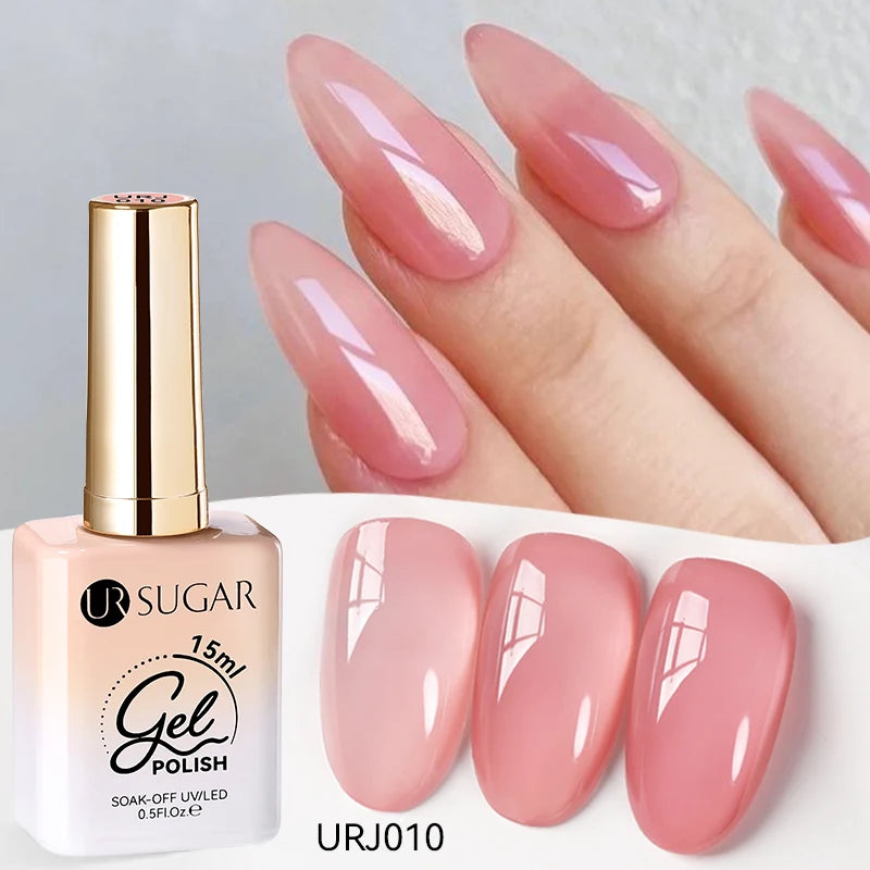 SUGAR Jelly Milky White Translucent Gel Polish
