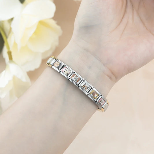 DANA Animals Cat Dog Stainless Steel Bracelet
