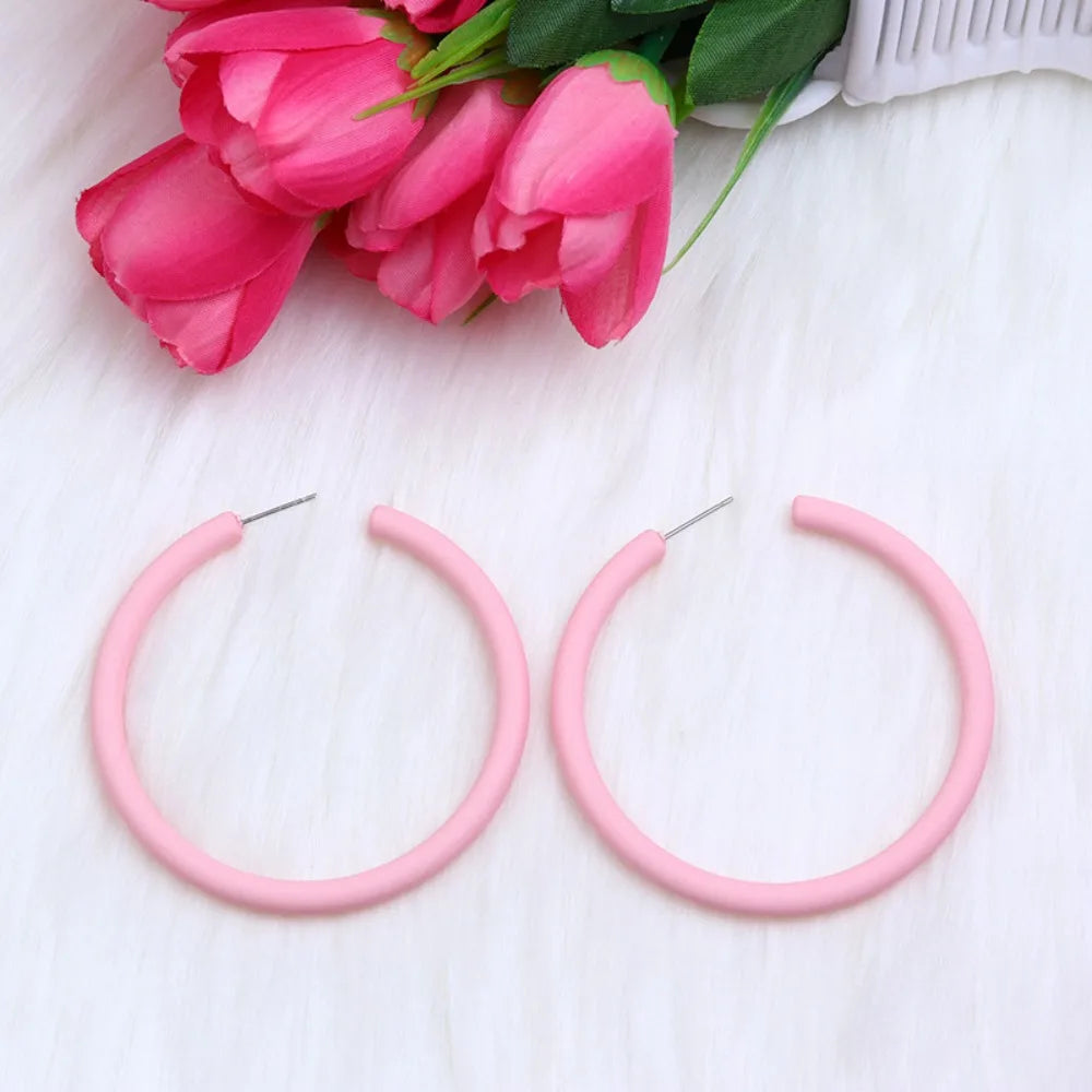 Funny Acrylic Circular Earrings