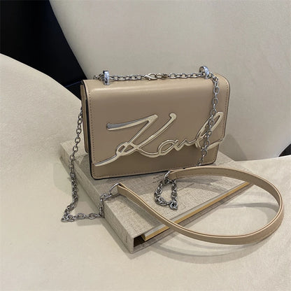 Metal Letter Strap Bags
