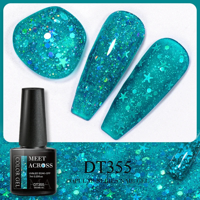 Pink Dried Flower Gel Nail Polish