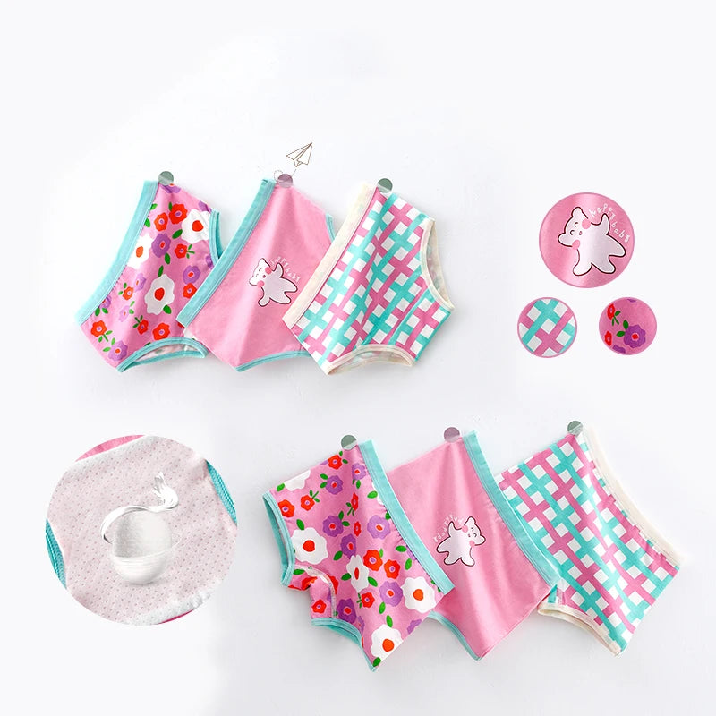 3Pcs/lot Kids 7 Collections Cotton Underwear