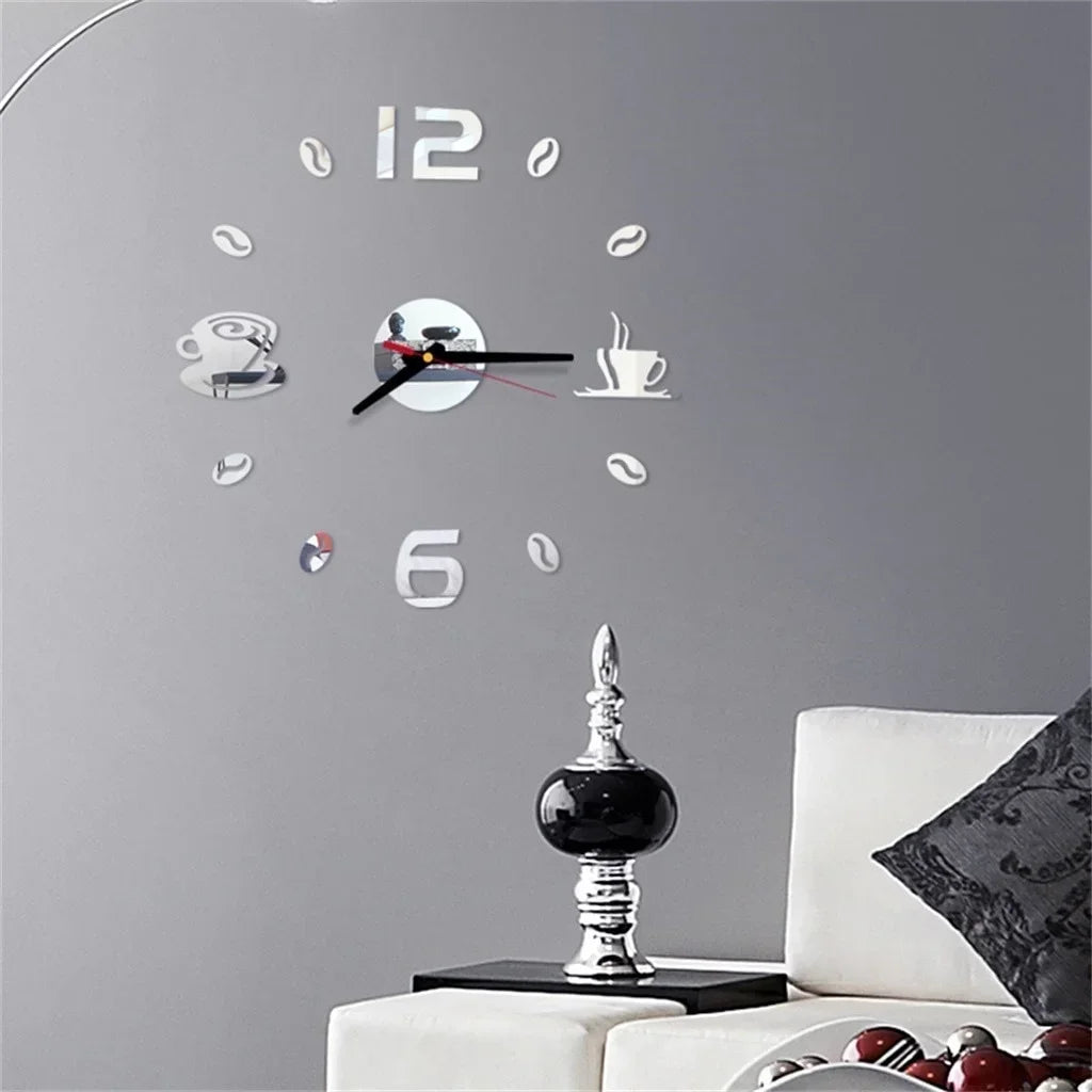 Digital Wall Sticker Quartz Needle Clock