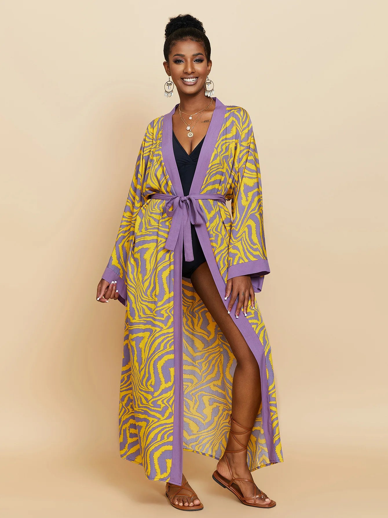 Swimsuit Beach Cover Up dress Sleeve Kaftan Beach Bikinis Cover