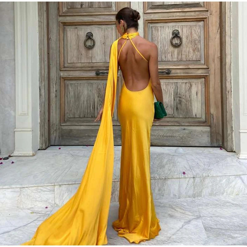 Sexy Satin Ribbon Party Dress