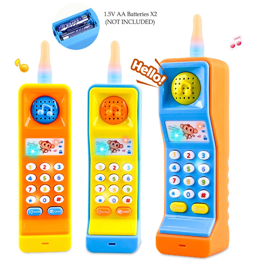 Mobile Phone Smart Phone Music Light Sound Pretend Play Baby Learning Smartphone Toy