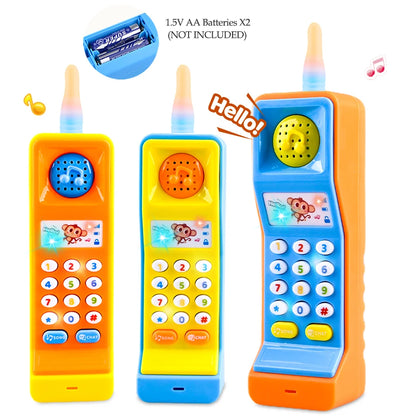 Mobile Phone Smart Phone Music Light Sound Pretend Play Baby Learning Smartphone Toy