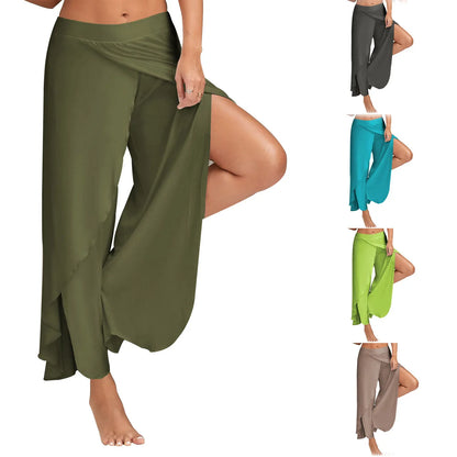 Pantalones anchos holgados para fitness, danza, yoga y otros deportes