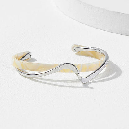 Metal Bangles Geometric C- shaped Bracelets