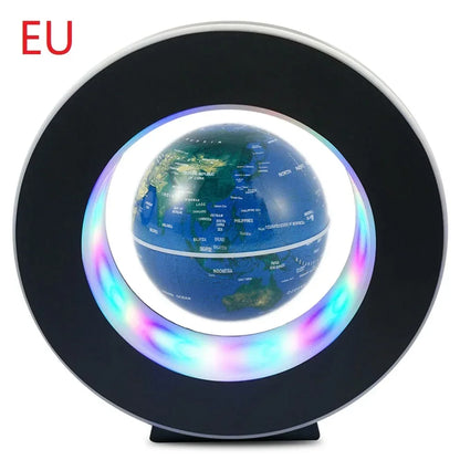 Magnetic levitation ball LED rotating earth floating light