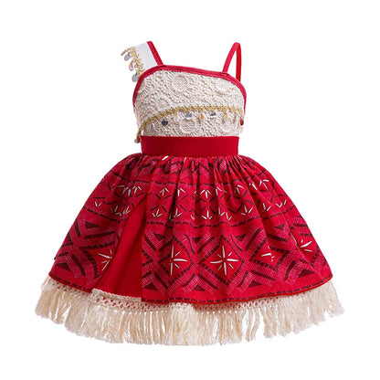 New Moana Costume Cosplay Toddler Dress