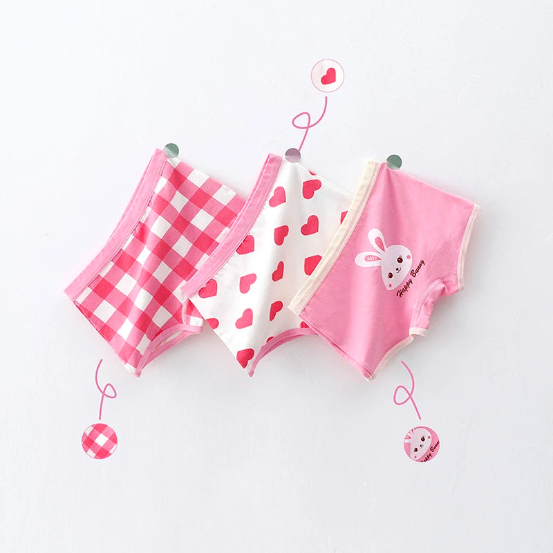 3Pcs/lot Kids 7 Collections Cotton Underwear