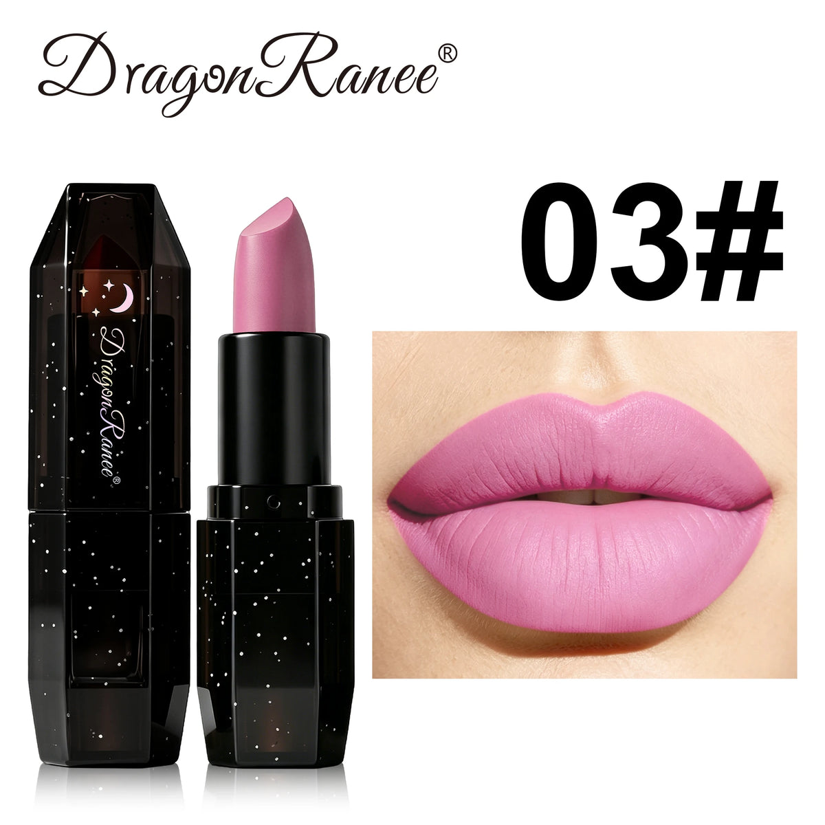 Matte Dark Purple Green Lipstick Waterproof White Black Velvet Lip Stick