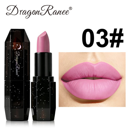 Matte Dark Purple Green Lipstick Waterproof White Black Velvet Lip Stick