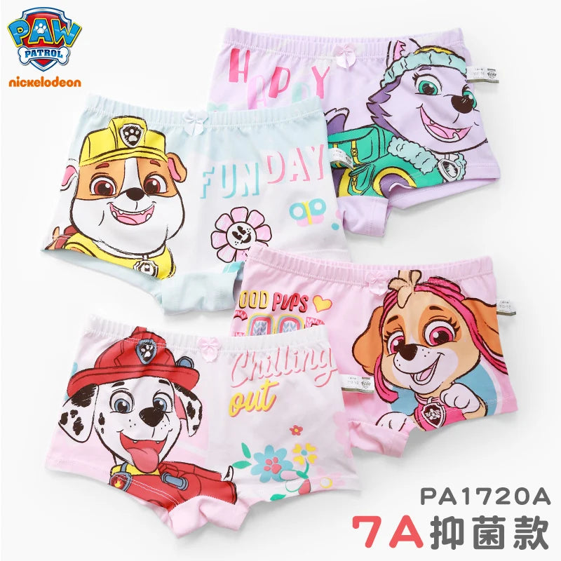 Genuine Paw Patrol 4PCS Kid Brief Cartoon Painting Underwear