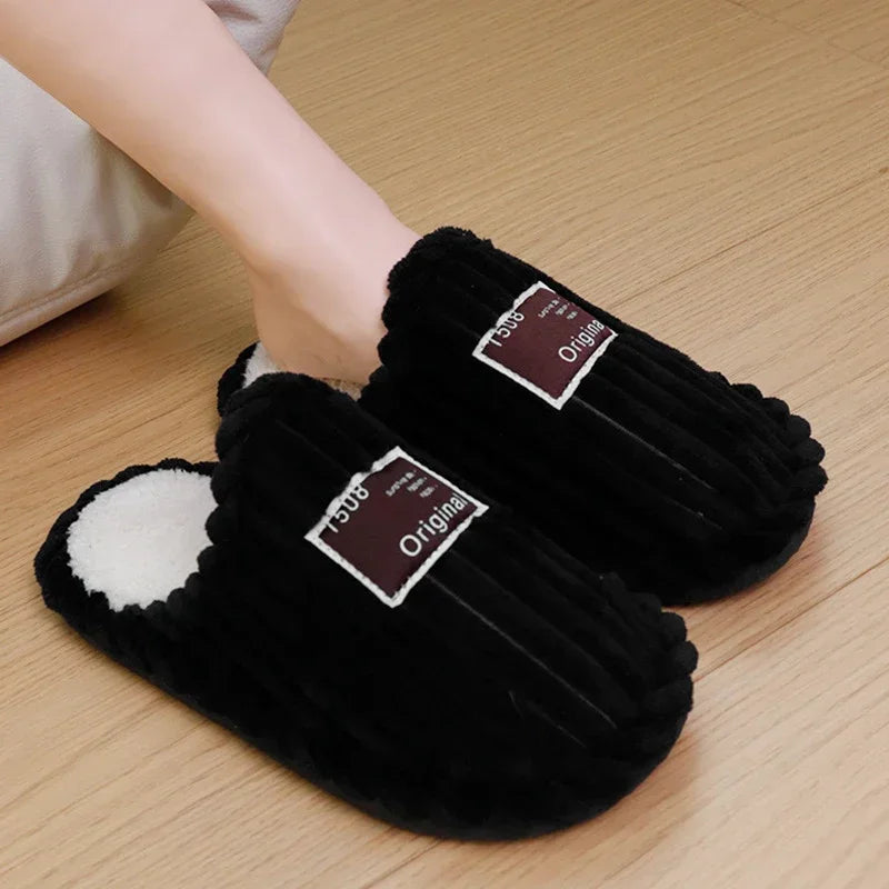 Warm Corduroy Comfort Cotton Slippers