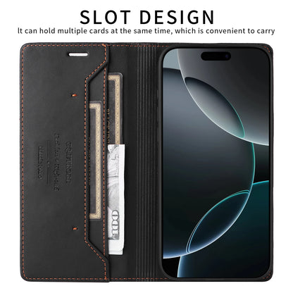 Magnetic Leather Case Flip Wallet Card Cover