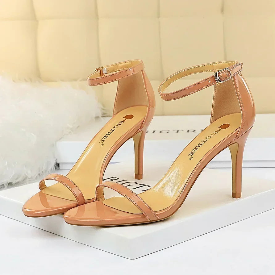 Gladiator Stiletto Classic Ankle Strap Sexy Shoes