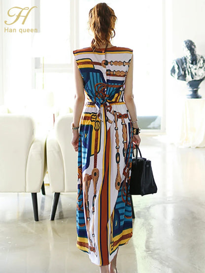 Korean Sexy Sleeveless  A-Line Long Skirt Korean Set