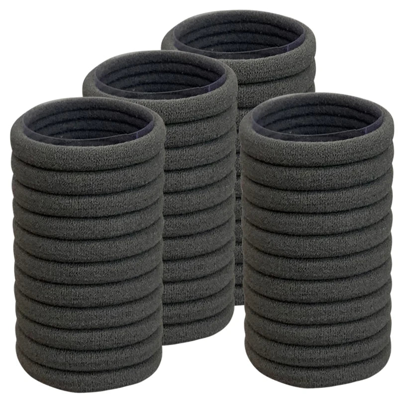 50PCS/Set Cotton Elastic Hair Ties