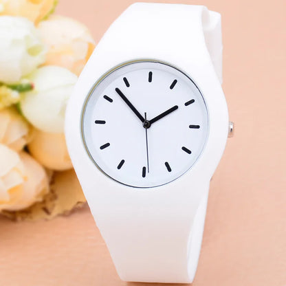 Silicone Strap Quartz Watch