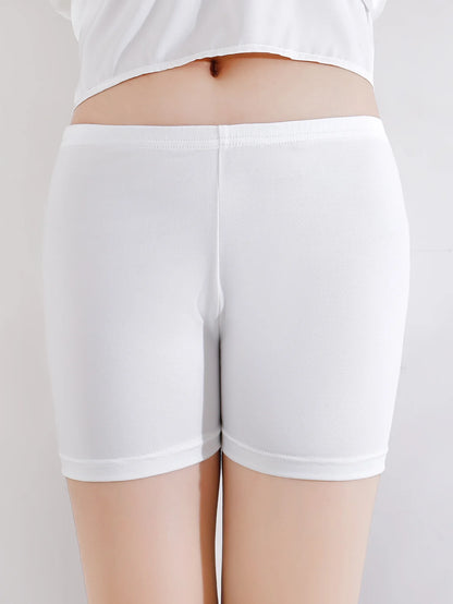 2Pcs Summer Solid Color Kids Leggings Girls