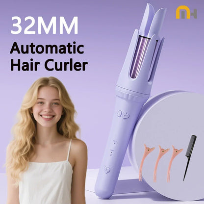 Hair Curling Iron 32mm Curler Ceramic Electric Tool