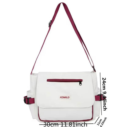 Oxford Diagonal Cross Youth Casual Canvas Shoulder Bag
