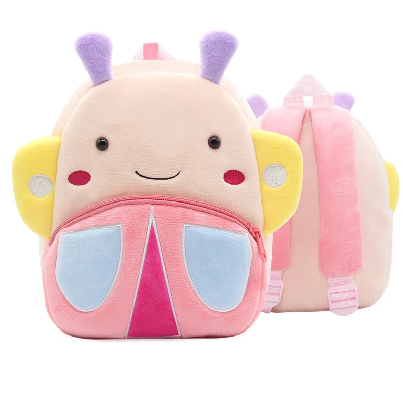 Cartoon cute plush animal backpack school