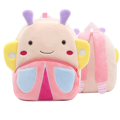 Cartoon cute plush animal backpack school