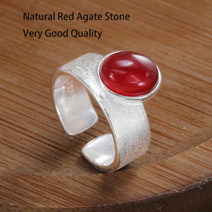 925 Sterling Silver Sparckling Moonstone Minimalist Handmade Ring