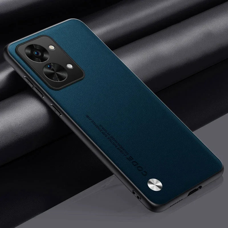 Matte Silicone Phone Case For OnePlus Nord 2T 5G Nord2T Luxury PU Leather Protection Case
