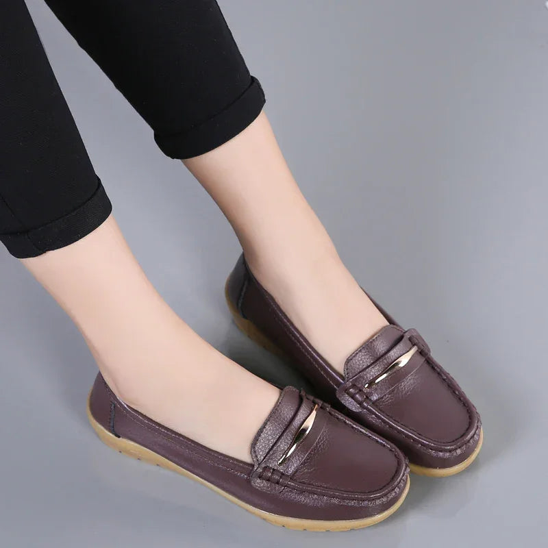 Genuine Leather Flats Moccasins Shoes