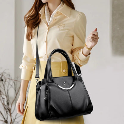 Luxury Soft Leather Crossbody Shoulder Tote Handbags