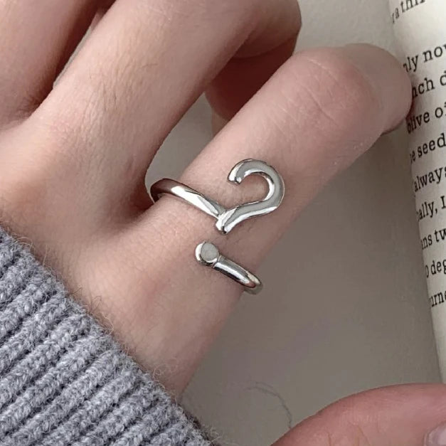 925 Sterling Silver Open Pearl Smile Stackable Finger Ring