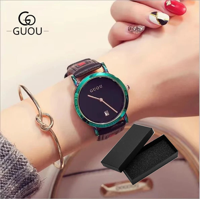 Luxury Stainless Steel Colorful Straps Purple Watches