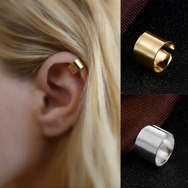 Simple Long Tube Geometric Stainless Steel Ear Clip