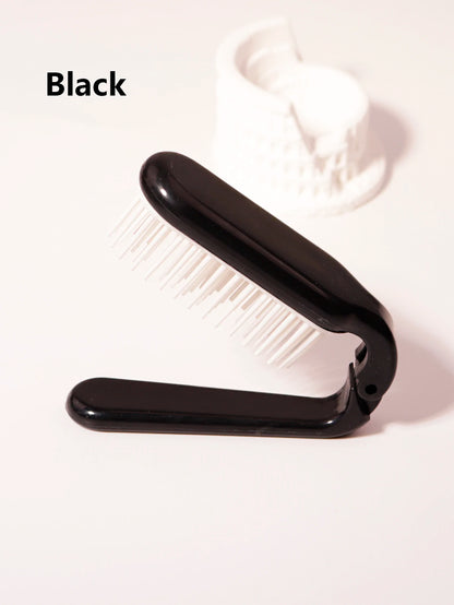Foldable portable hair comb head hair wigs