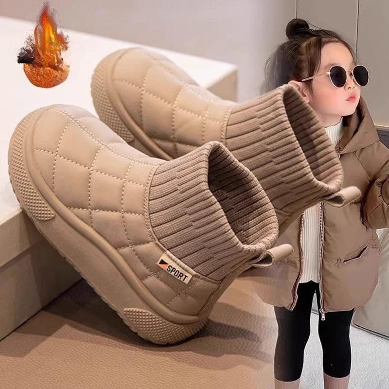 Snow 2-18 Years Old Padded Thickened Cotton Soft Non-slip Kids Sock Boots