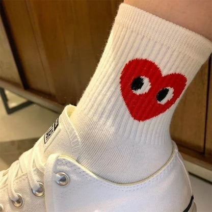 Korean Polka Dot Love Socks
