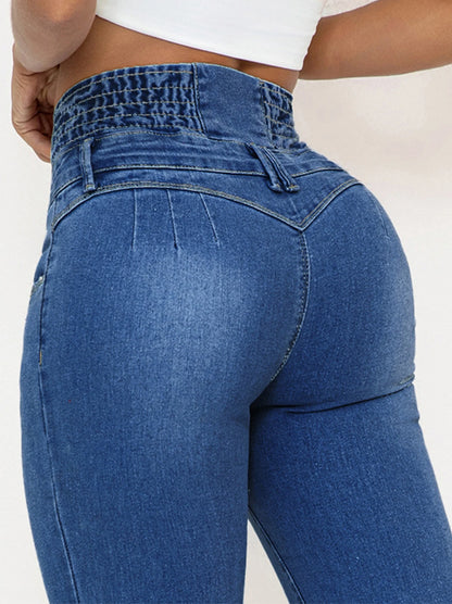 High-Waisted Stretch Sexy Slim Fit Jeans Pants