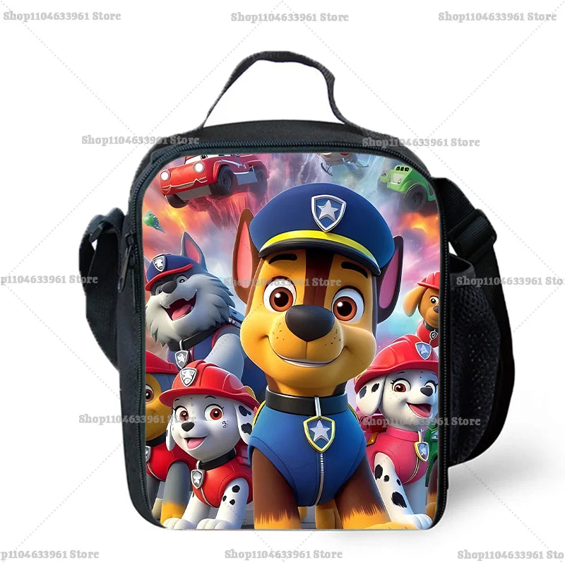Paw Patrols Chase Skye Cute Food Container School Lunch Bag