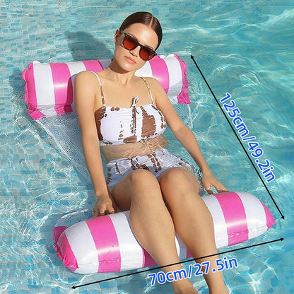Inflatable Foldable Floating Row Swimming PoolMat