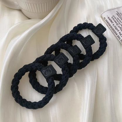 5/10pcs Simple Heart Ball  Scrunchie  Ties Ropes