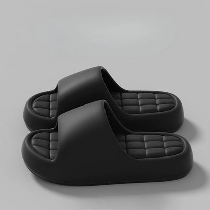 Unisex Bathroom Flat Sandals Thick Platform Slippers
