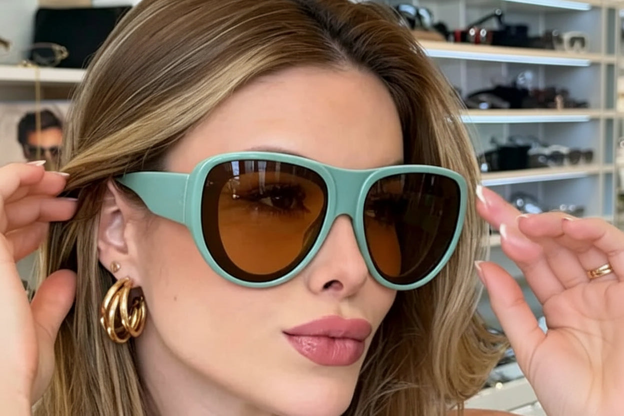 Thick Oversized Cat Eye Vintage Hip-hop Sunglasses